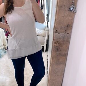ZOZO linen blend sleeveless top size large